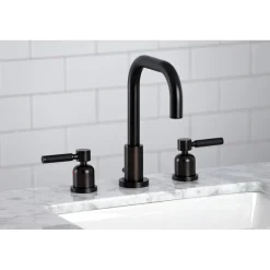 Sale Kaiser Widespread Bathroom Faucet with Brass Pop-Up 8