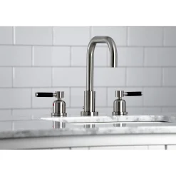 Sale Kaiser Widespread Bathroom Faucet with Brass Pop-Up 8