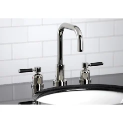Sale Kaiser Widespread Bathroom Faucet with Brass Pop-Up 8