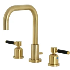 Sale Kaiser Widespread Bathroom Faucet with Brass Pop-Up 8