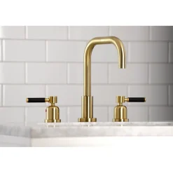 Sale Kaiser Widespread Bathroom Faucet with Brass Pop-Up 8