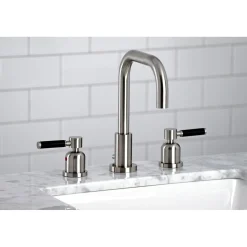 Sale Kaiser Widespread Bathroom Faucet with Brass Pop-Up 8