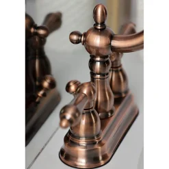 Best KB160ALAC Heritage 4 in. Centerset Bathroom Faucet, Antique Copper 4