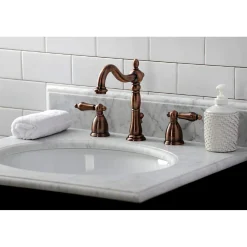 KB197ALAC 8 in. Widespread Bathroom Faucet, Antique Copper 8