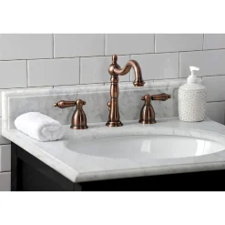 KB197ALAC 8 in. Widespread Bathroom Faucet, Antique Copper 8