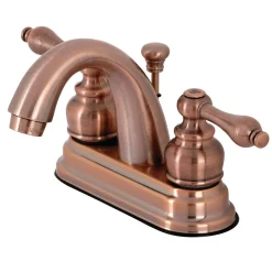 Sale KB561ALAC Restoration 4 in. Centerset Bathroom Faucet, Antique Copper 4" Center Set