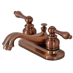 KB606AL Restoration 4 in. Centerset Bathroom Faucet, Antique Copper 4" Center Set