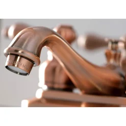 KB606AL Restoration 4 in. Centerset Bathroom Faucet, Antique Copper 4