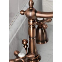 KB197AXAC 8 in. Widespread Bathroom Faucet, Antique Copper 8