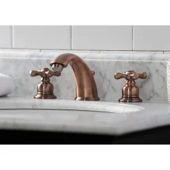 Clearance KB966AX Victorian Widespread Bathroom Faucet, Antique Copper 8