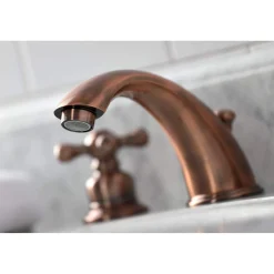 Clearance KB966AX Victorian Widespread Bathroom Faucet, Antique Copper 8