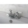 Hot KB201B 4-Inch Centerset Bathroom Faucet in Polished Chrome 4" Center Set