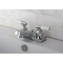 Hot KB201B 4-Inch Centerset Bathroom Faucet in Polished Chrome 4" Center Set