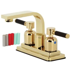 Outlet KB8462DKL Kaiser 4-Inch Centerset Bathroom Faucet, Polished Brass 4" Center Set