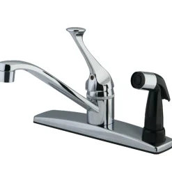 KB0573 8-Inch Centerset Kitchen Faucet in Polished Chrome Faucets With Side Spray
