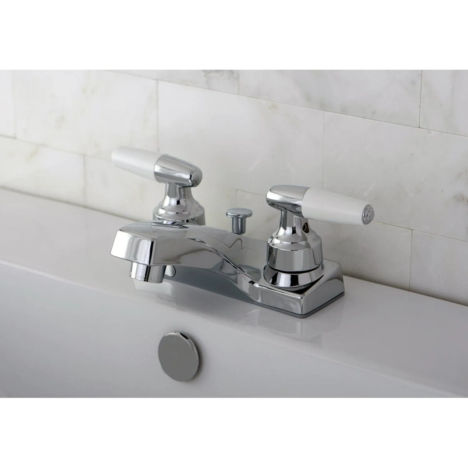 Discount KB201 4-Inch Centerset Bathroom Faucet in Polished Chrome 4" Center Set