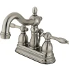 New KB1600KL 4-Inch Centerset Bathroom Faucet in Black Stainless 4" Center Set