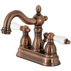 Outlet KB160PLAC Heritage 4 in. Centerset Bathroom Faucet, Antique Copper 4