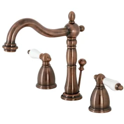 New KB197PLAC 8 in. Widespread Bathroom Faucet, Antique Copper 8" Widespread
