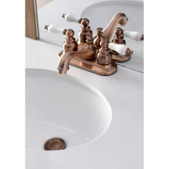 Outlet KB606PL Restoration 4 in. Centerset Bathroom Faucet, Antique Copper 4" Center Set