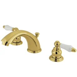 KB972PL Widespread Bathroom Faucet in Polished Brass 8" Widespread