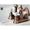 KB160PXAC Heritage 4 in. Centerset Bathroom Faucet, Antique Copper 4" Center Set