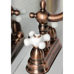 KB160PXAC Heritage 4 in. Centerset Bathroom Faucet, Antique Copper 4