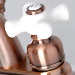 Outlet KB561PXAC Restoration 4 in. Centerset Bathroom Faucet, Antique Copper 4" Center Set