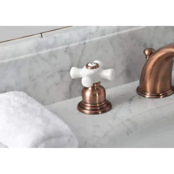 Outlet KB966PX Magellan Widespread Bathroom Faucet, Antique Copper 8" Widespread