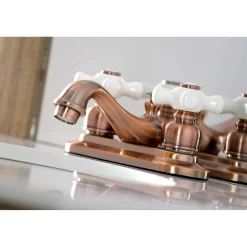 Sale KB606PX Restoration 4 in. Centerset Bathroom Faucet, Antique Copper 4