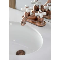Sale KB606PX Restoration 4 in. Centerset Bathroom Faucet, Antique Copper 4