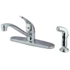 KB5720SP 8-Inch Centerset Kitchen Faucet in Polished Chrome Faucets With Side Spray