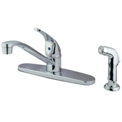 KB5720SP 8-Inch Centerset Kitchen Faucet in Polished Chrome Faucets With Side Spray