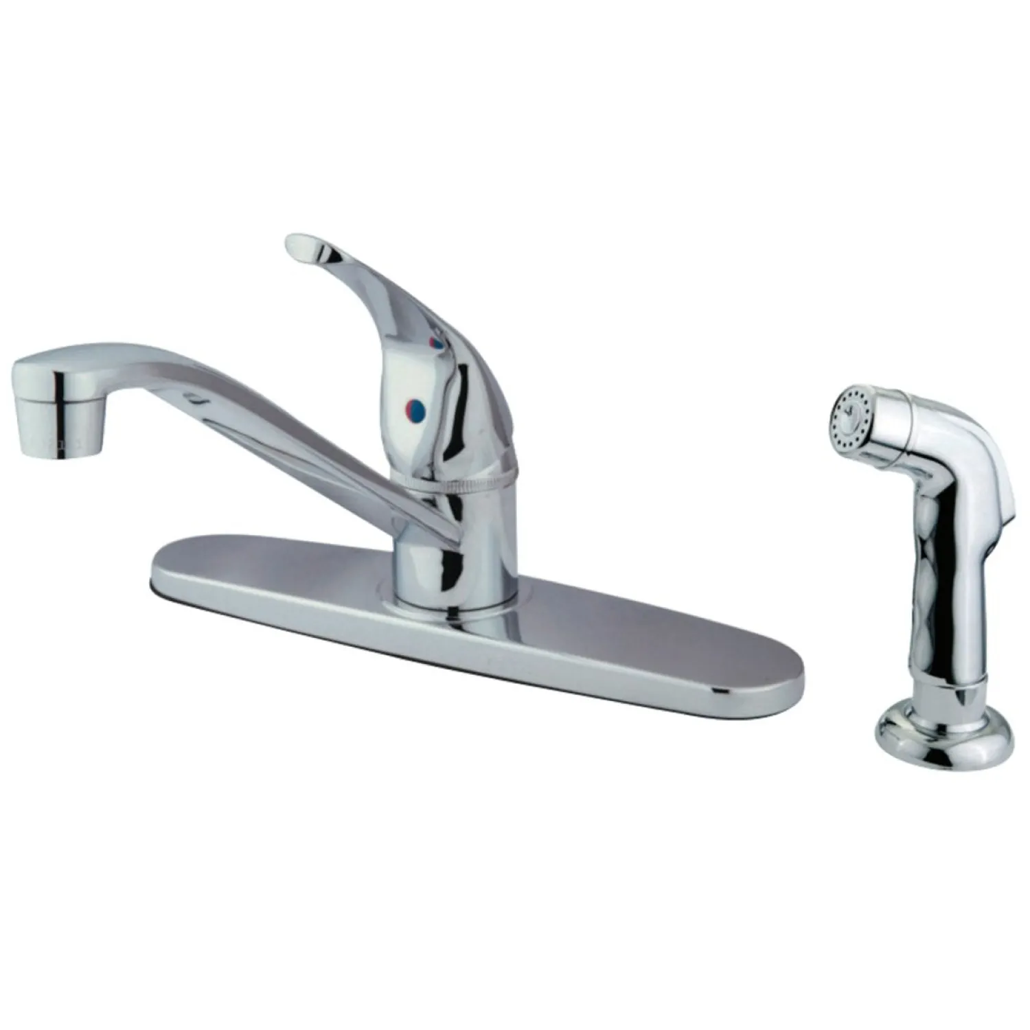 KB5720SP 8-Inch Centerset Kitchen Faucet in Polished Chrome Faucets With Side Spray