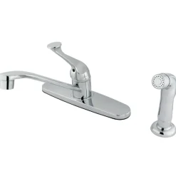 Best KB572SP 8-Inch Centerset Kitchen Faucet in Polished Chrome Faucets With Side Spray