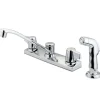 Discount KB120SP 8-Inch Centerset Kitchen Faucet in Polished Chrome Faucets With Side Spray