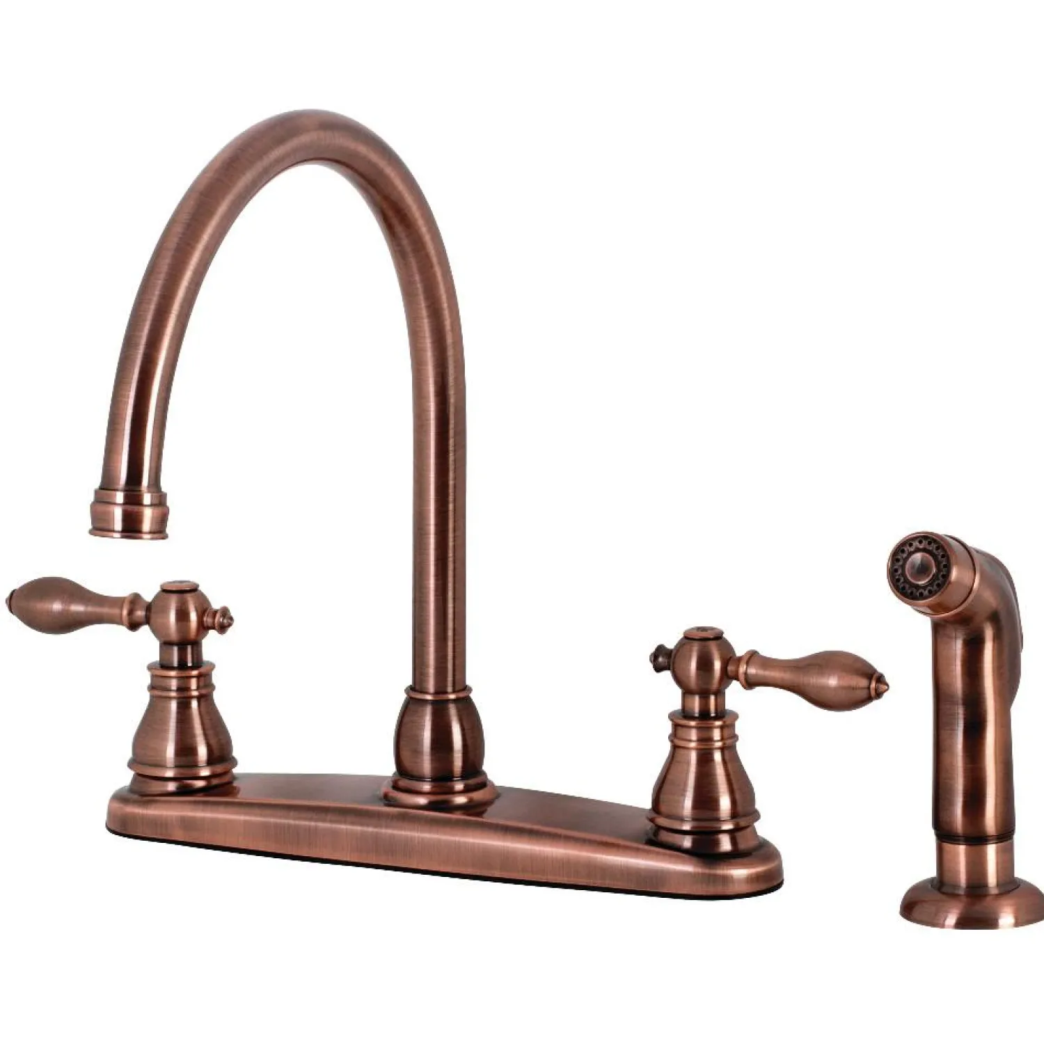 Hot KB72XACLSP-P American Classic Centerset Kitchen Faucet with Side Sprayer Faucets With Side Spray