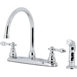 Hot KB72XACLSP-P American Classic Centerset Kitchen Faucet with Side Sprayer Faucets With Side Spray