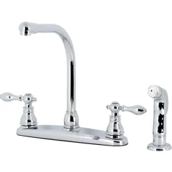 Best KB71XACLSP-P American Classic Centerset Kitchen Faucet with Side Sprayer Faucets With Side Spray