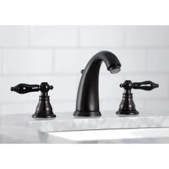 New KB98XAKL-P Duchess Widespread Bathroom Faucet with Plastic Pop-Up 8