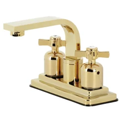Online KB8462ZX Millennium 4-Inch Centerset Bathroom Faucet, Polished Brass 4" Center Set