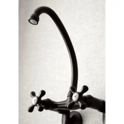 Hot Kingston 6-Inch Adjustable Center Wall Mount Kitchen Faucet Wall Mounted Kitchen Faucets
