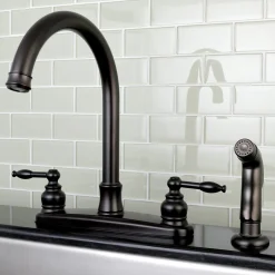 Clearance Knight Centerset Kitchen Faucet Faucets With Side Spray