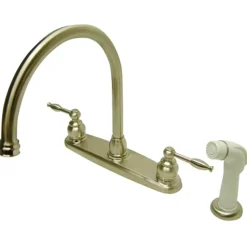 Knight 8" Goose Neck Kitchen Faucet Faucets With Side Spray