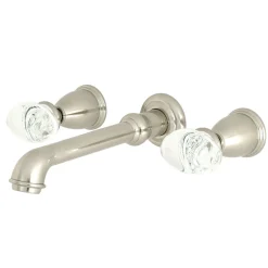 Discount Krystal Onyx 2-Handle Wall Mount Bathroom Faucet Wall Mount