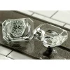 Outlet Krystal Onyx 8-Inch Center Wall Mount Roman Tub Filler Tub Faucets