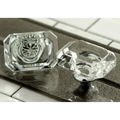 Outlet Krystal Onyx 8-Inch Center Wall Mount Roman Tub Filler Tub Faucets