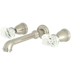 Outlet Krystal Onyx Two-Handle Wall Mount Bathroom Faucet Wall Mount