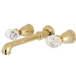 New Krystal Onyx Two Handles Wall Mount Roman Tub Faucet Tub Faucets