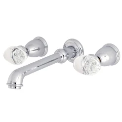 New Krystal Onyx Two Handles Wall Mount Roman Tub Faucet Tub Faucets